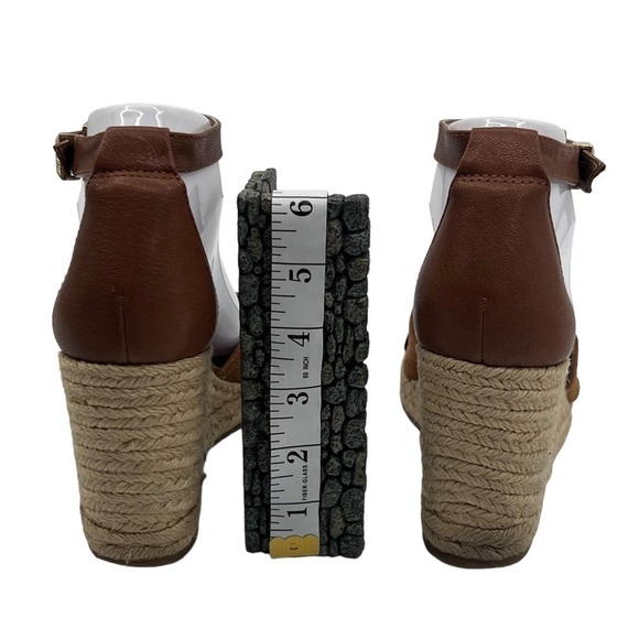 Sam Edelman Brown Jute Wrapped Ankle Strap Wedge Heeled Sandals Size 7 Women's - Picture 8 of 10